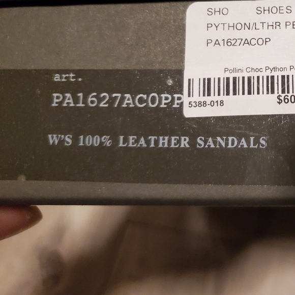 Pollini 100% leather python shoes - Picture 5 of 5